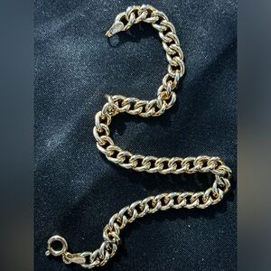 18k gold cuban link bracelet